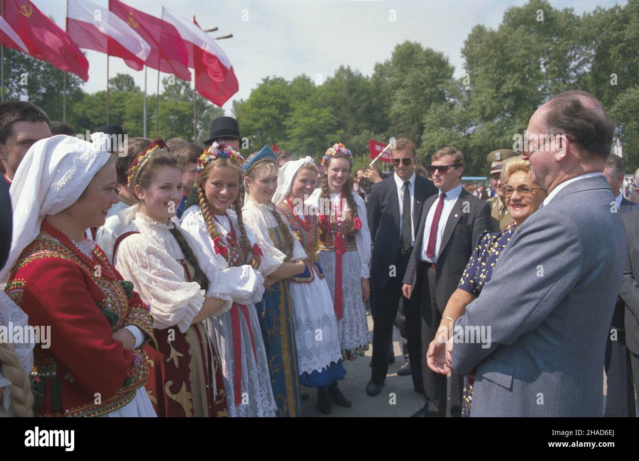 Cracovie 12.07.1988.Wizyta sekretarza generalnego Komunistycznej Partii