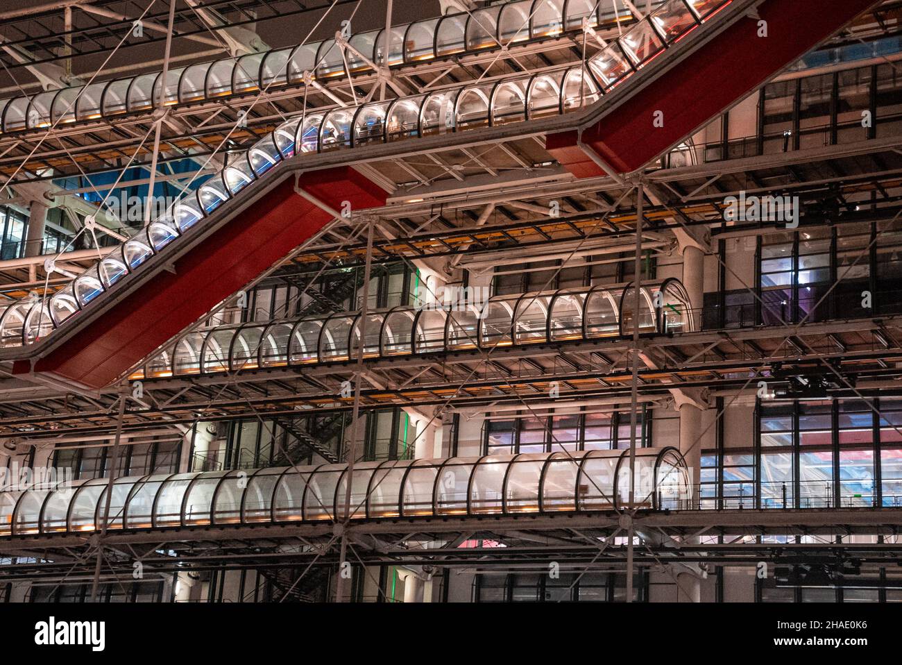 Le musée Centre Pompidou plus d'informations à Paris, Banque D'Images