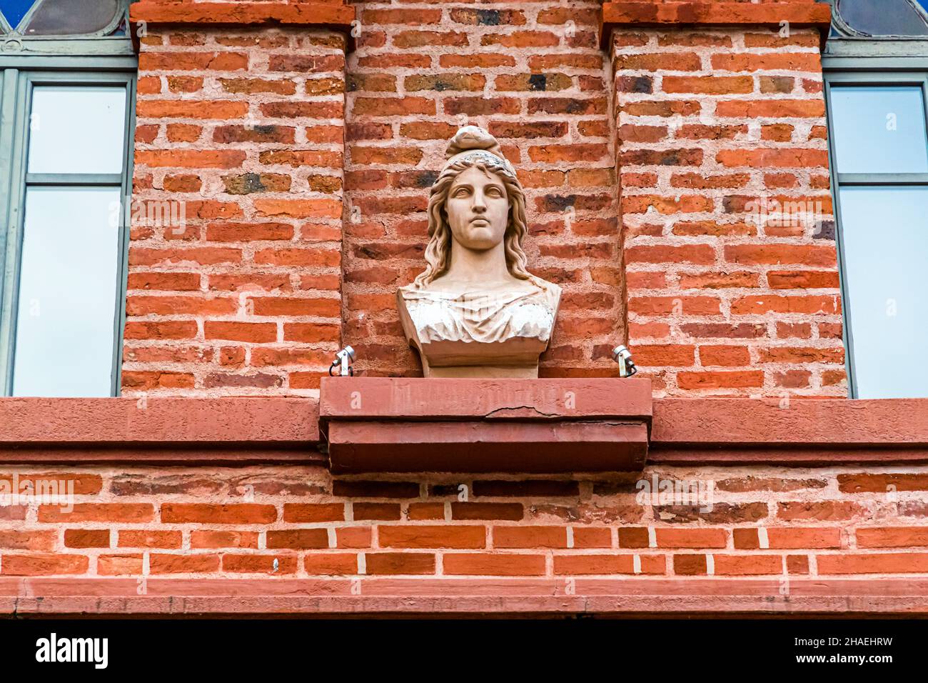 Buste de Marianne française à l'hôtel de ville de Saint-Chamond, France Banque D'Images