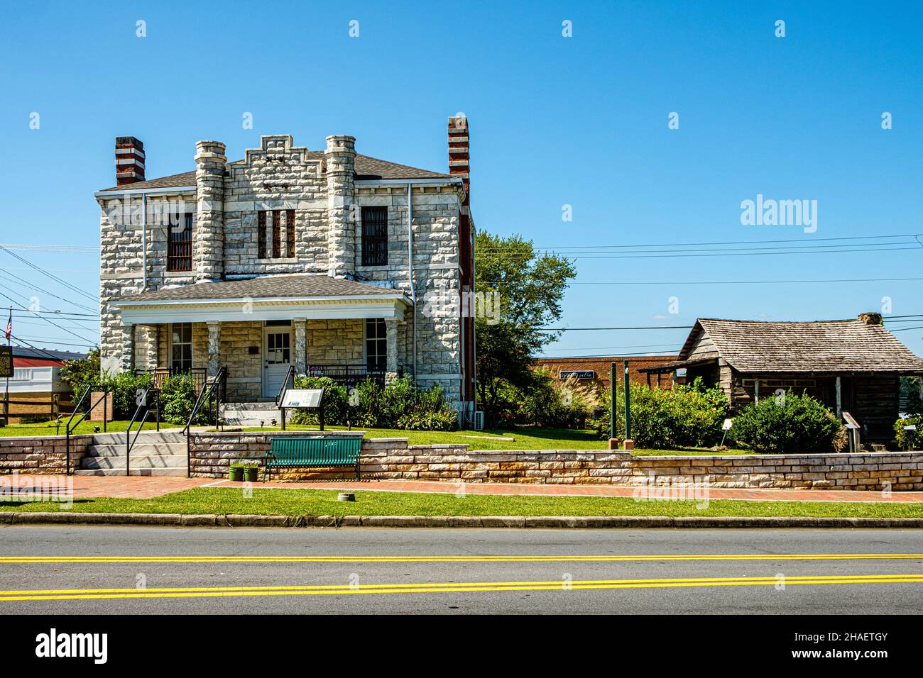 Ancienne prison du comté de Pickens, North main Street, Jasper, Géorgie Banque D'Images