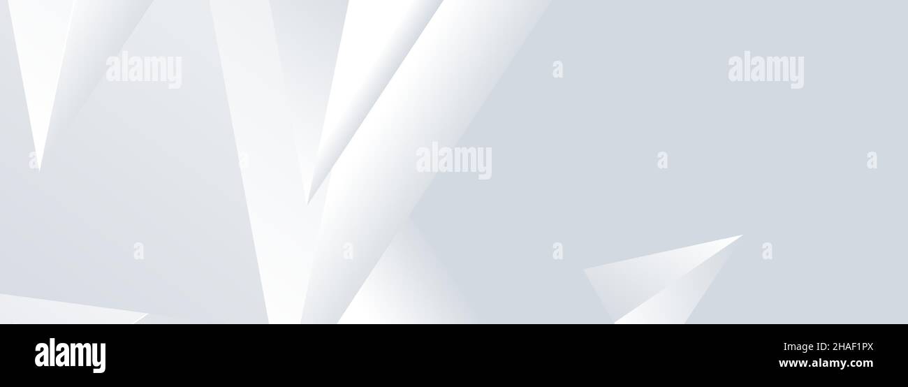 Résumé blanc design graphique présentation large fond web bannière modèle. Illustration de Vecteur