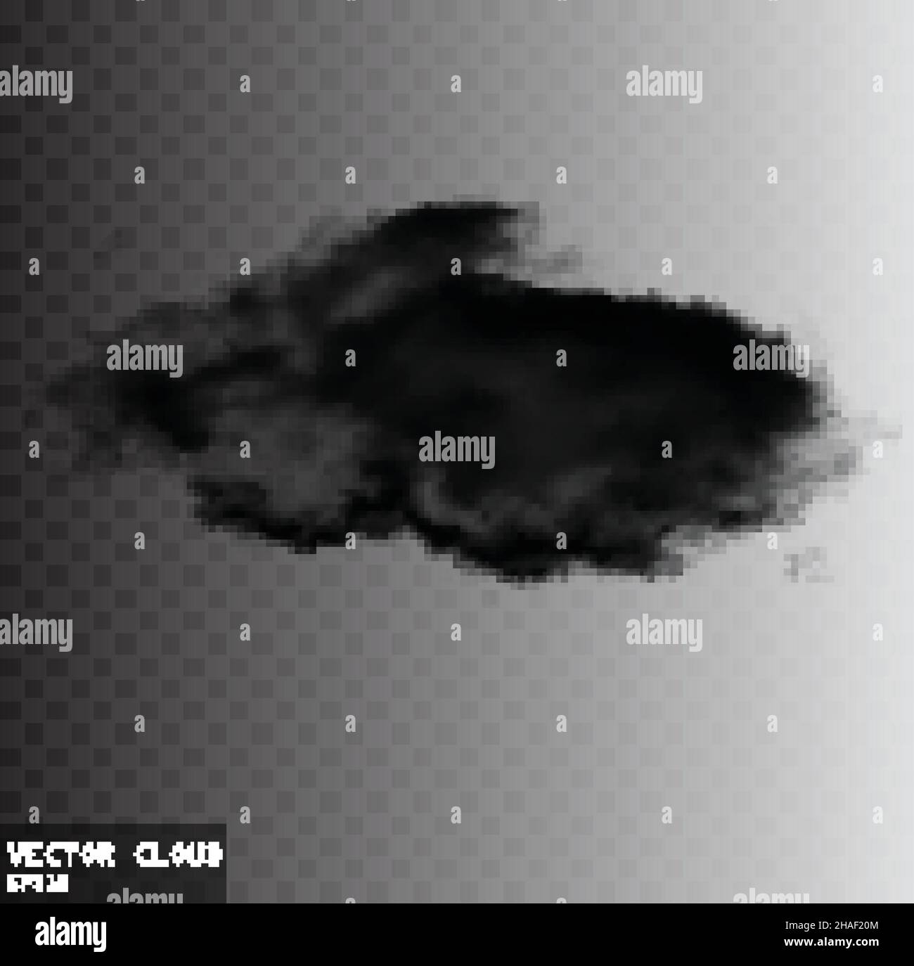 Illustration de nuage de fumée vectoriel, forme de nuage vectoriel Illustration de Vecteur