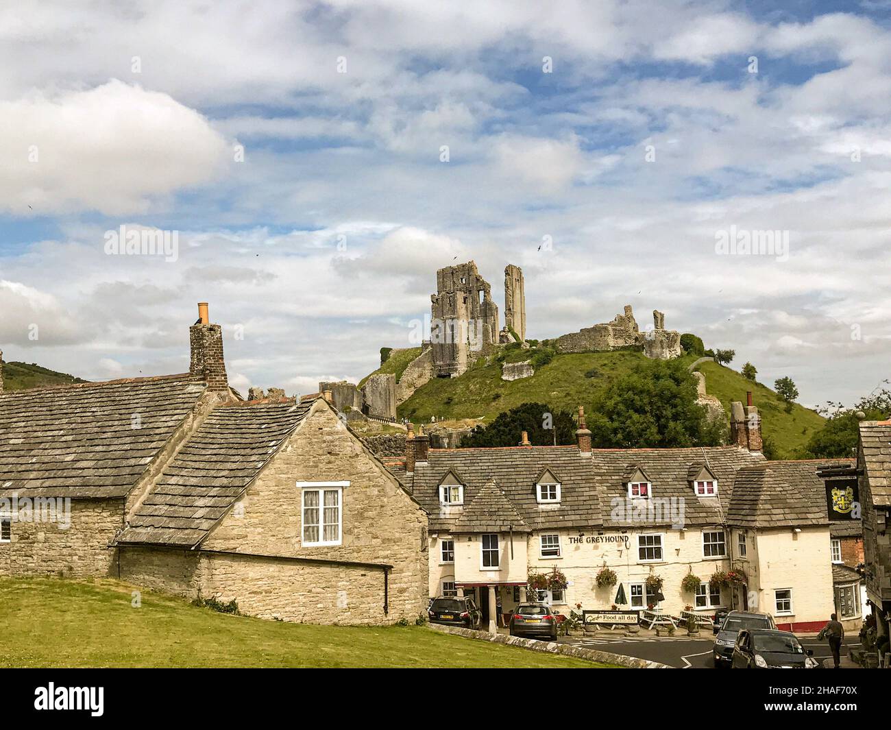Le village de Corfe Castle dans le Dorset, UK Banque D'Images