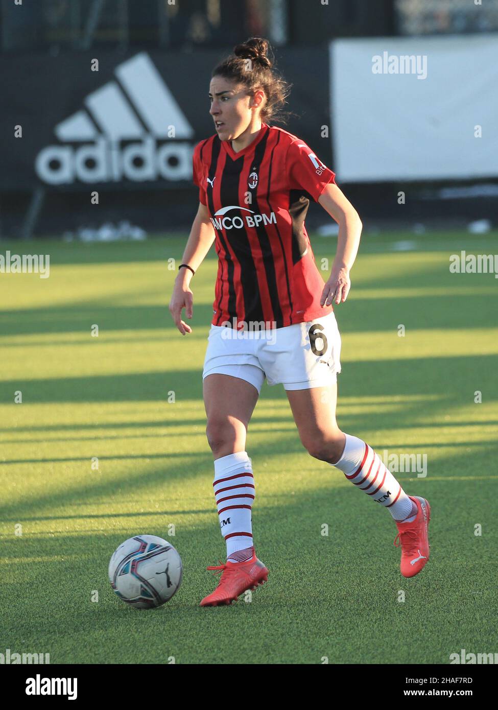 Turin, Italie.12th décembre 2021.Laura Fusetti (AC Milan) pendant Juventus FC vs AC Milan, football italien série A Women Match à Turin, Italie, décembre 12 2021 crédit: Independent photo Agency/Alamy Live News Banque D'Images