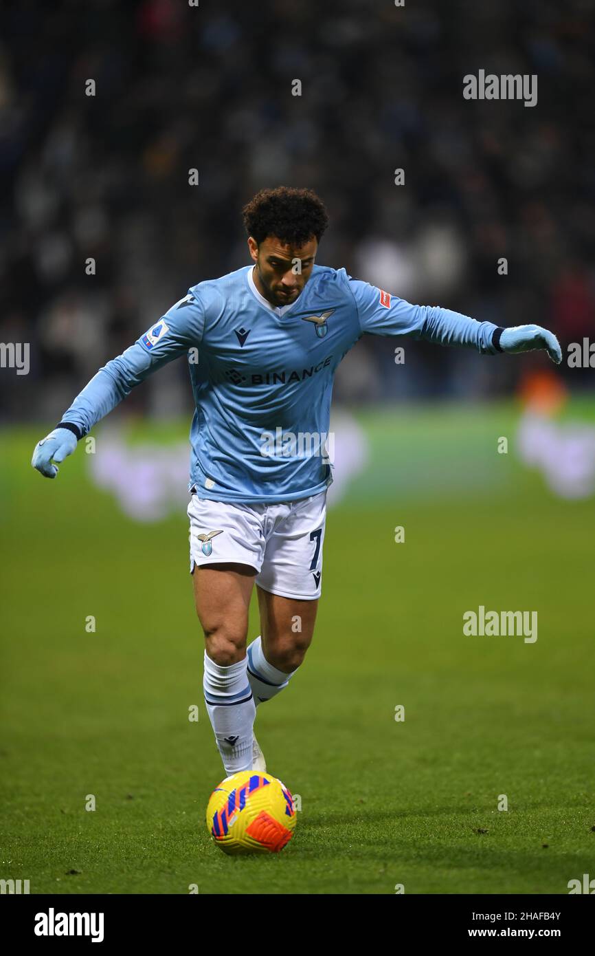 Felipe Anderson (Lazio) lors du match italien 'erie A' entre Sassuolo 2-1 Lazio au stade Mapei le 12 décembre 2021 à Reggio Emilia, Italie.Credit: Maurizio Borsari/AFLO/Alay Live News Banque D'Images