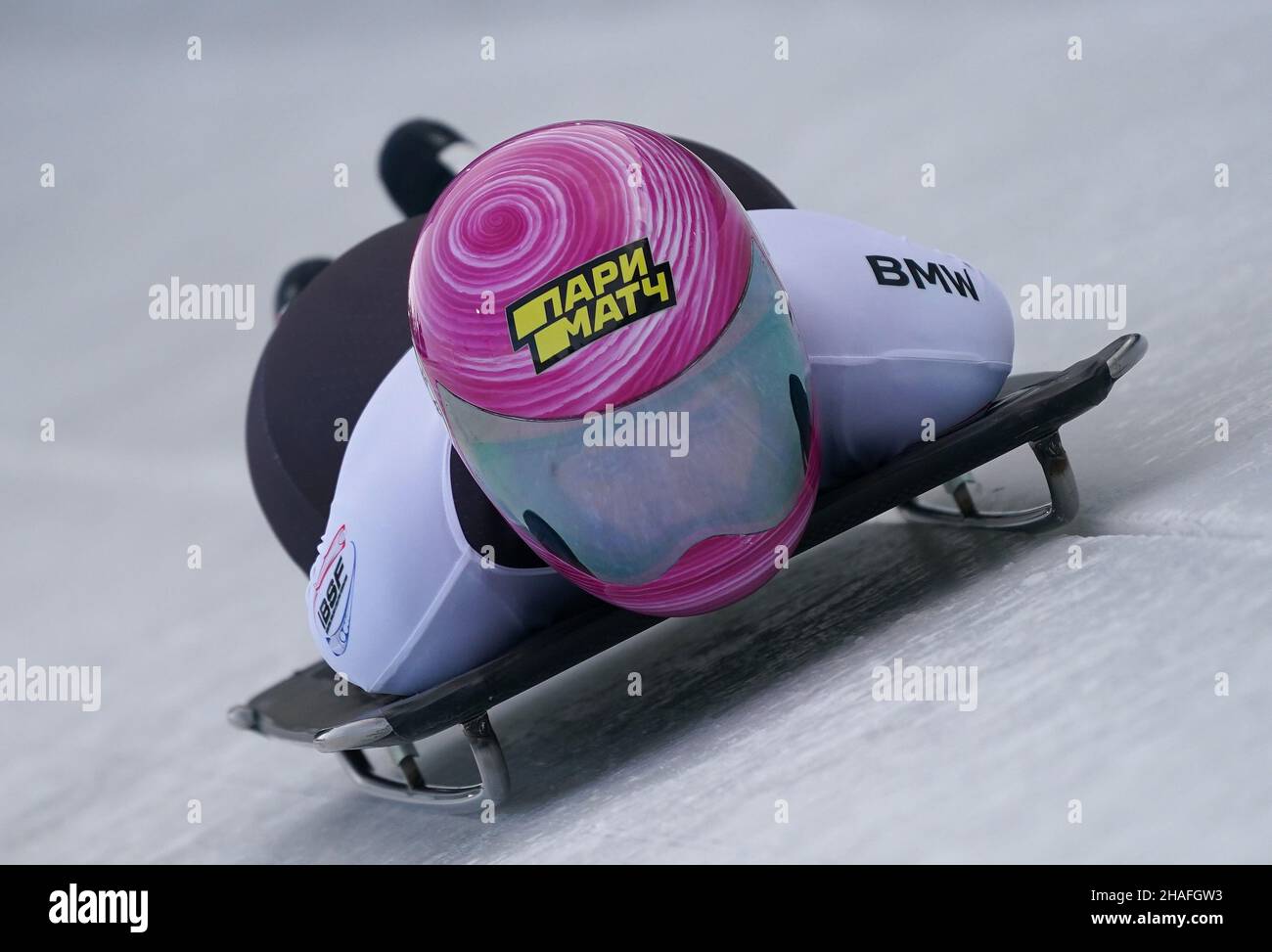 Yulia Kanakina (RUS) lors de la coupe du monde BMW IBSF Bob & Skeleton le 10 décembre 2021 à VELTINS EisArena Winterberg, Allemagne photo par SCS/Soenar Chamid/AFLO (PAYS-BAS OUT) Banque D'Images