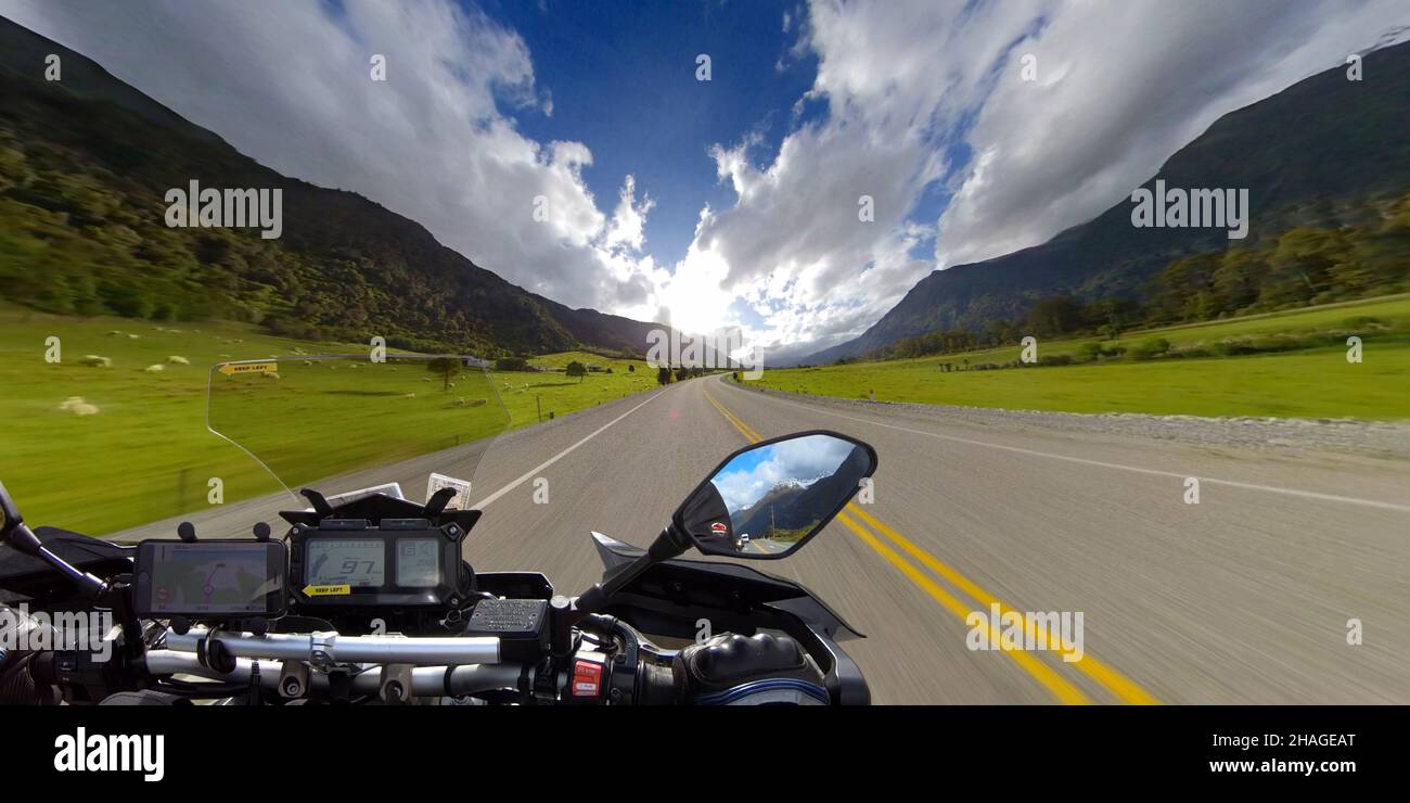 Arthur's Pass Highway - South Island Nouvelle-Zélande Banque D'Images