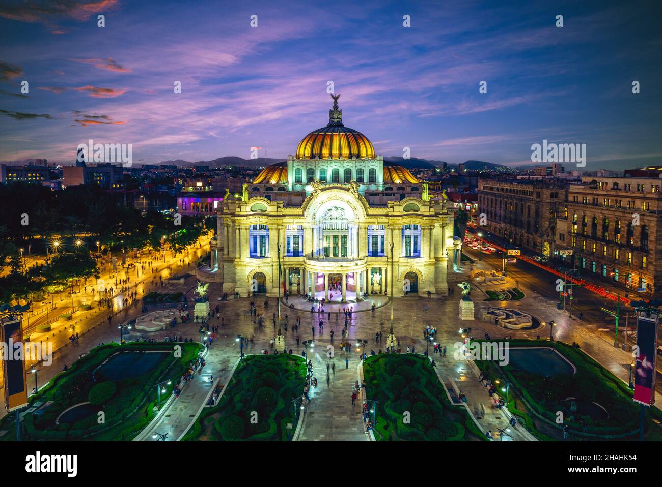 Palacio de Bellas Artes, Palais des Beaux Arts, la ville de Mexico Banque D'Images