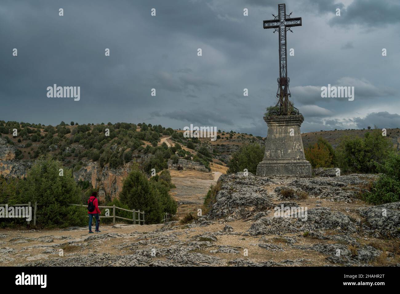 Hoces del Duraton, Sepulveda, province de Ségovie, Espagne Banque D'Images