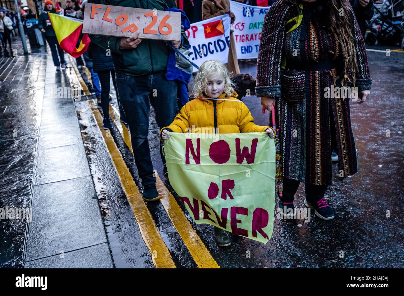 Journée mondiale d'action pour la justice climatique COP26 Glasgow, Écosse, Royaume-Uni.100 000 personnes ont manifesté le 6th novembre 2021 dans le cadre des pourparlers sur le changement climatique. Banque D'Images