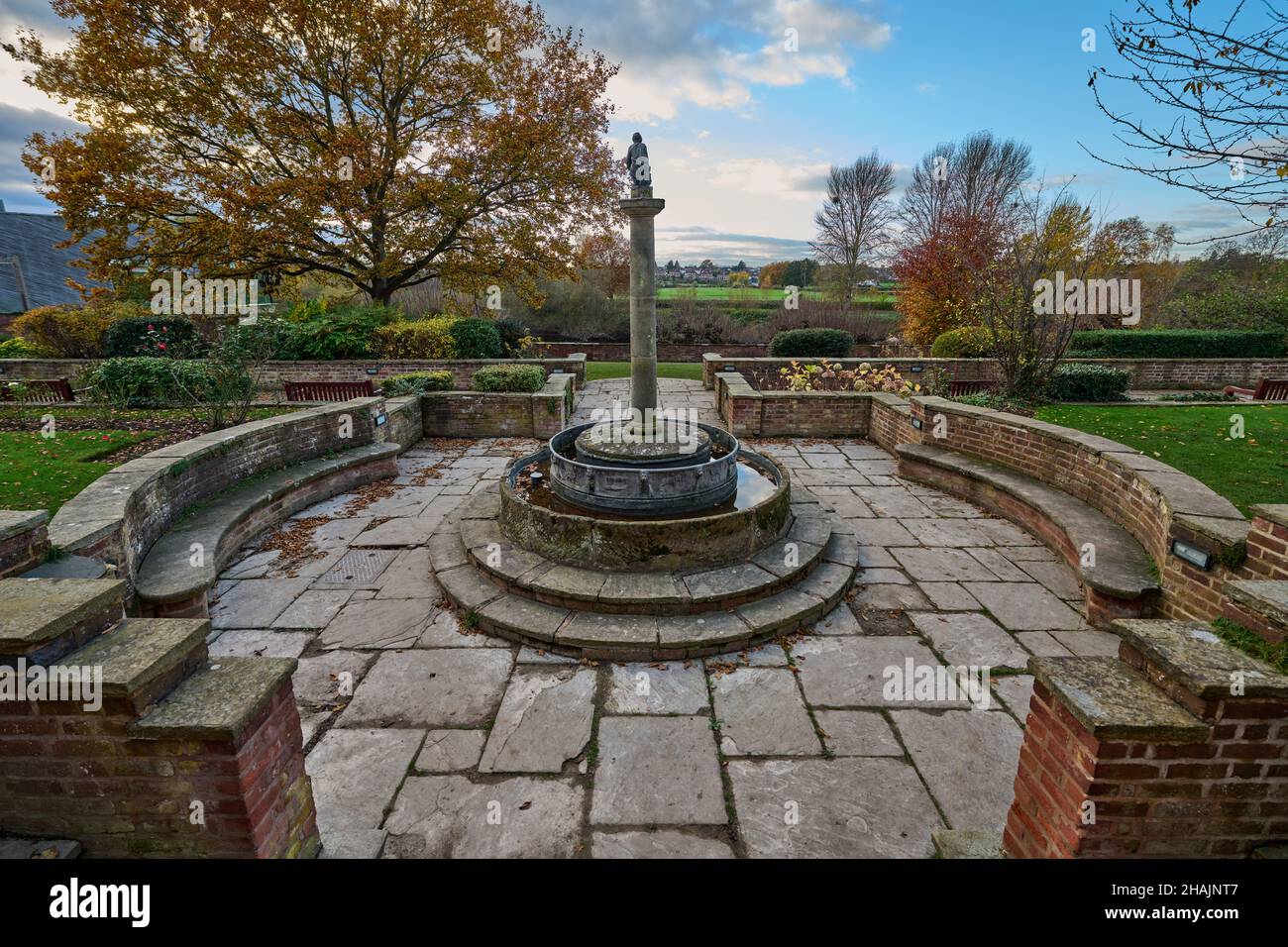 Le jardin de Worcester de King Banque D'Images