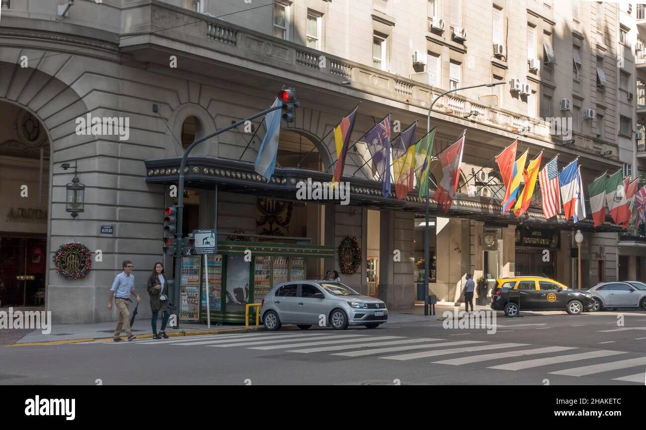 Alvear Palace Hotel, Recoleta, Buenos Aires, Argentine Banque D'Images