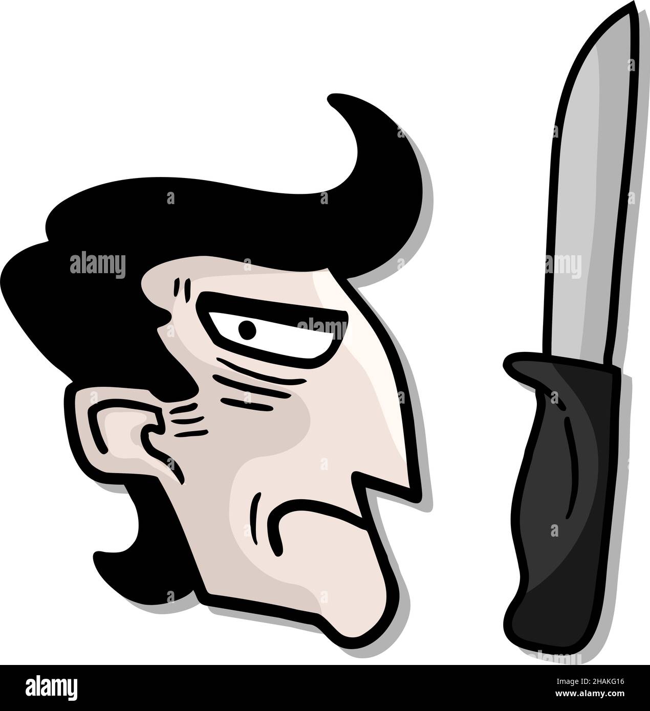 Tuez l'homme Illustration de Vecteur