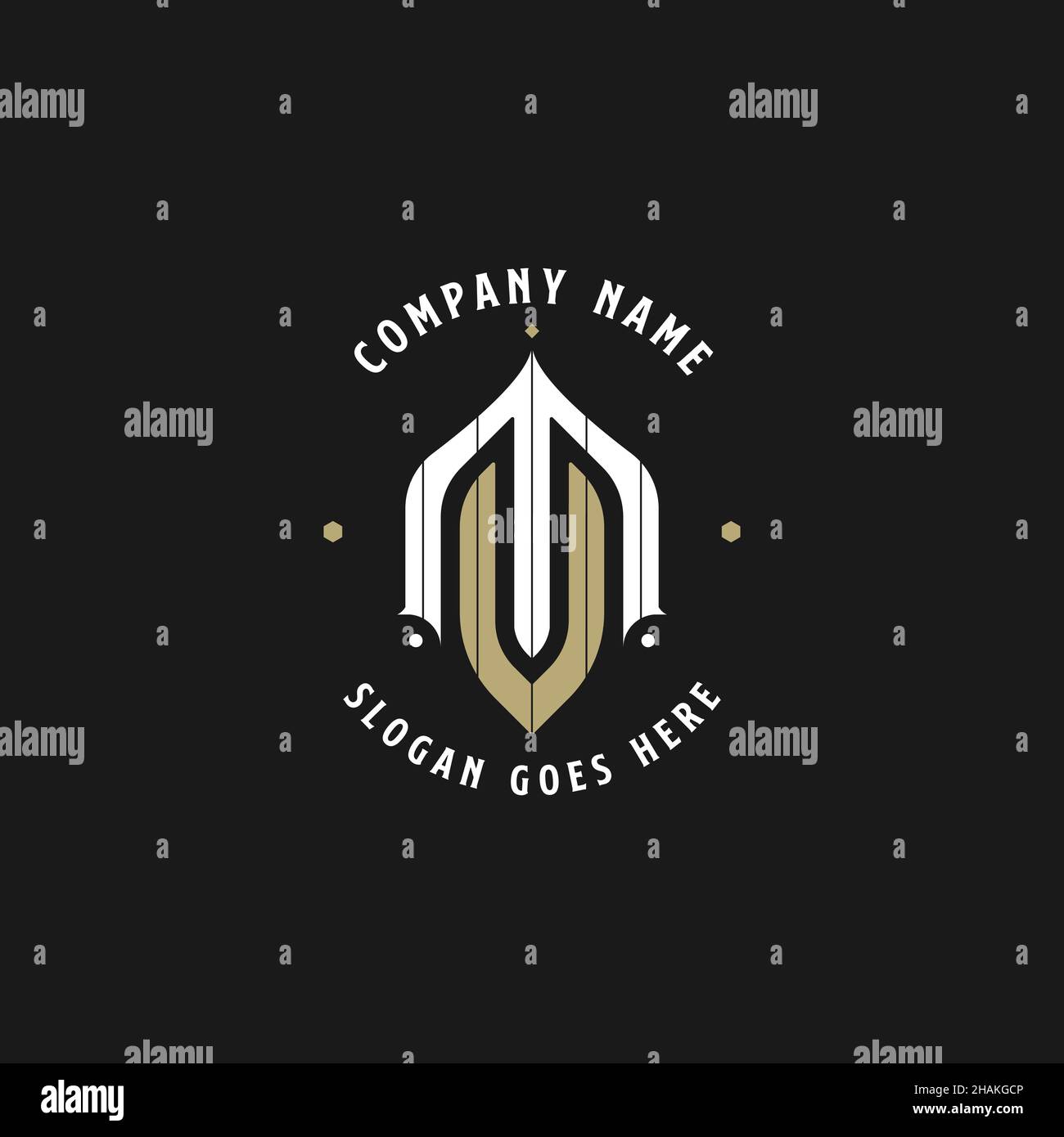 Lettre nom MU monogramme logo illustration vectorielle, MU nom initial illustration de la conception du monogramme Illustration de Vecteur