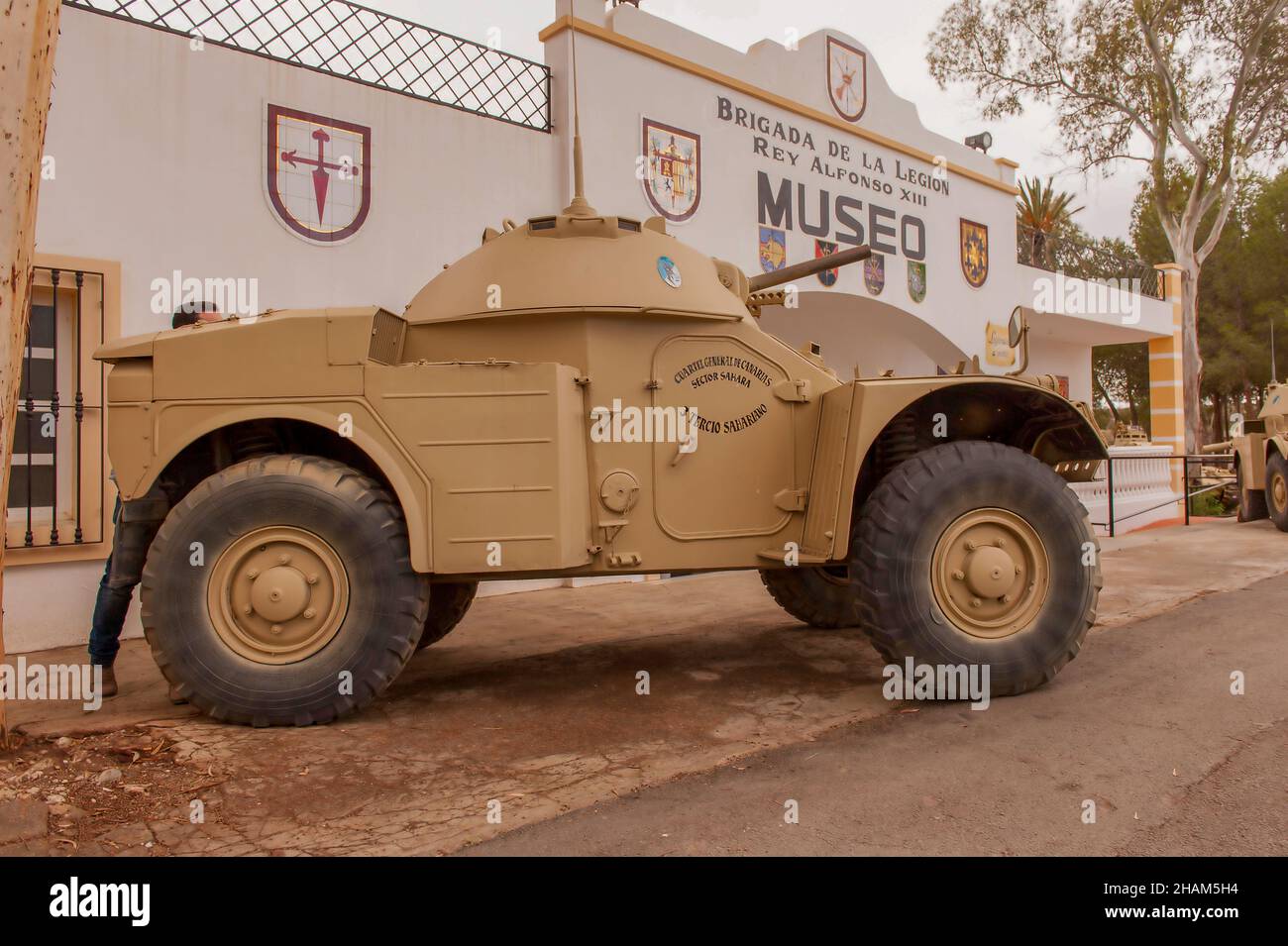 Armes de guerre exposées pour votre visite Banque D'Images