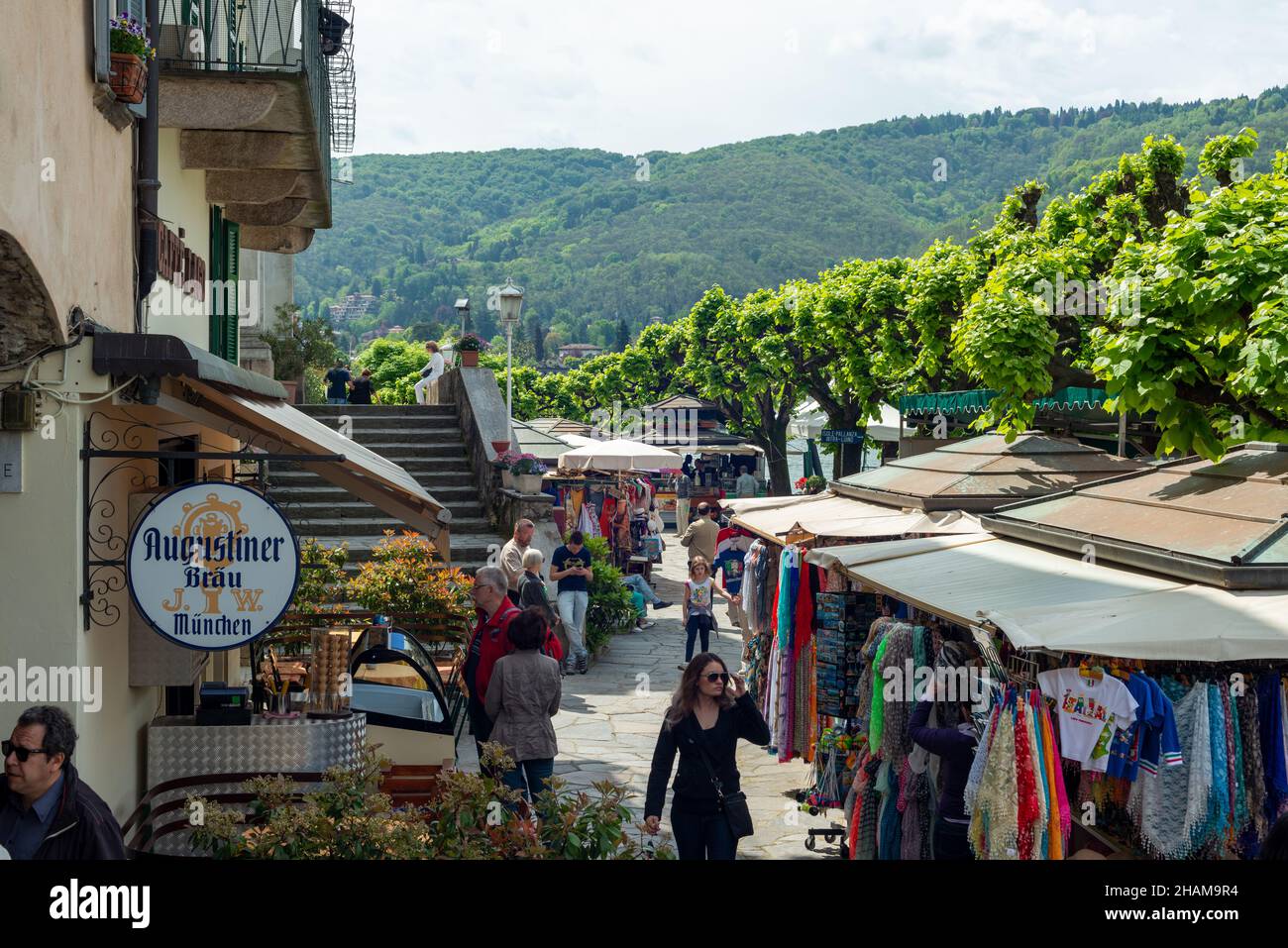 Vue sur un marché Banque D'Images