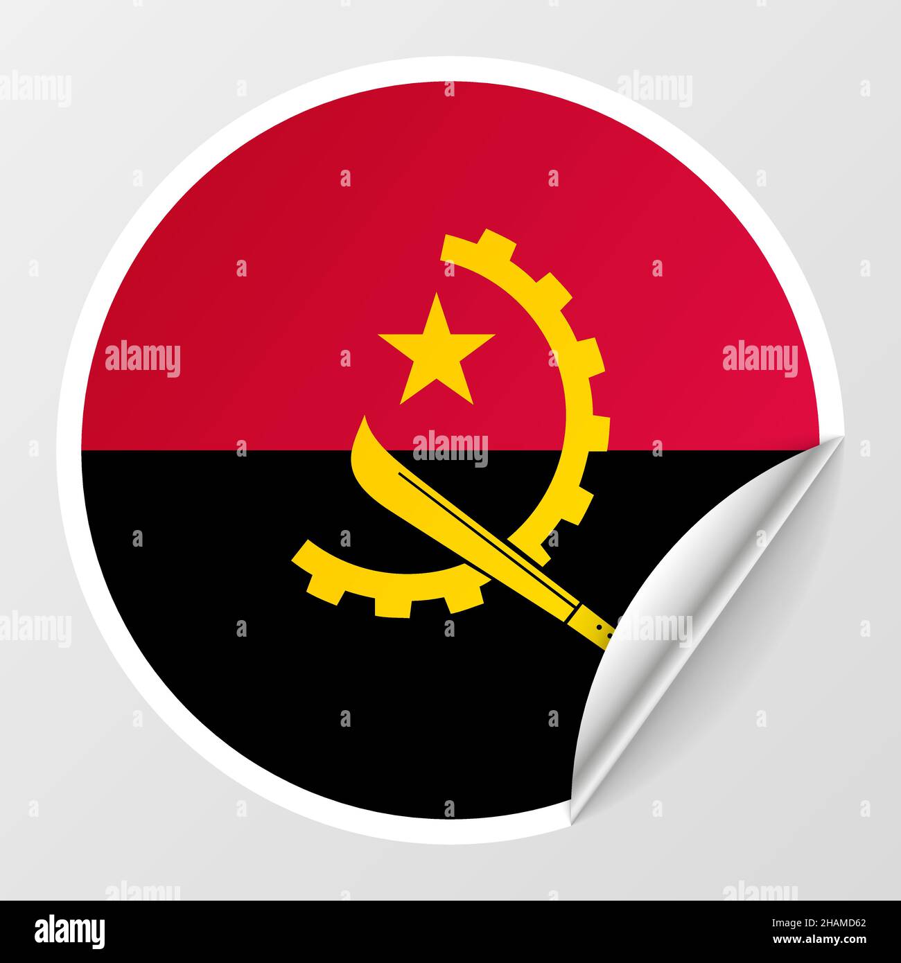 EPS10 fond patriotique vectoriel avec couleurs de drapeau angolais.Un élément d'impact pour l'utilisation que vous voulez en faire. Illustration de Vecteur