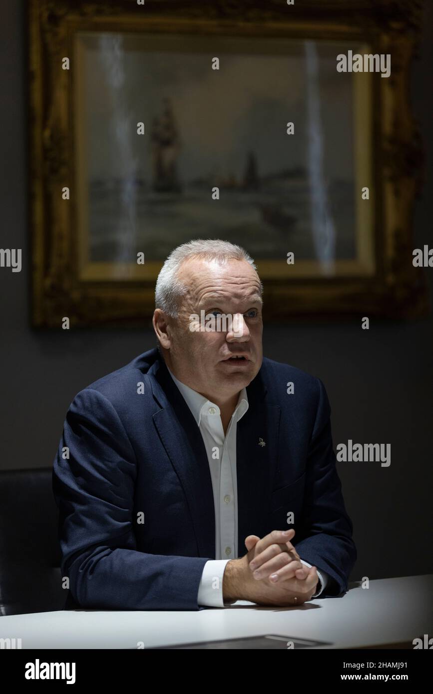 Le PDG Anders Opedal, le plus grand fournisseur d'énergie de Norvège, visite la région du port de Tyne et devient la base du plus grand parc éolien offshore au monde, le Royaume-Uni Banque D'Images