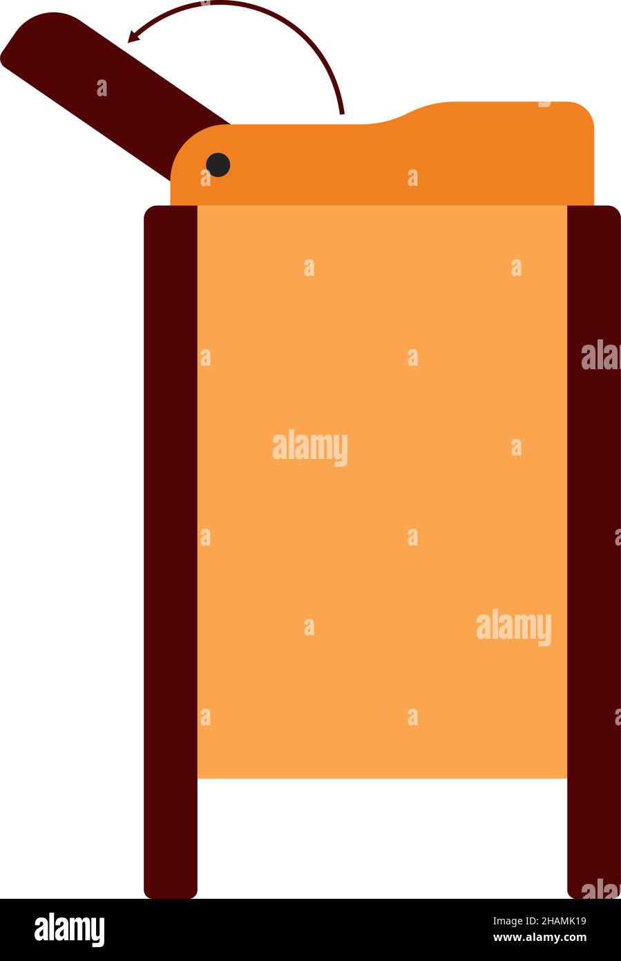 Icône de table mobile pour bébé. Conception couleur plate. Illustration vectorielle. Illustration de Vecteur