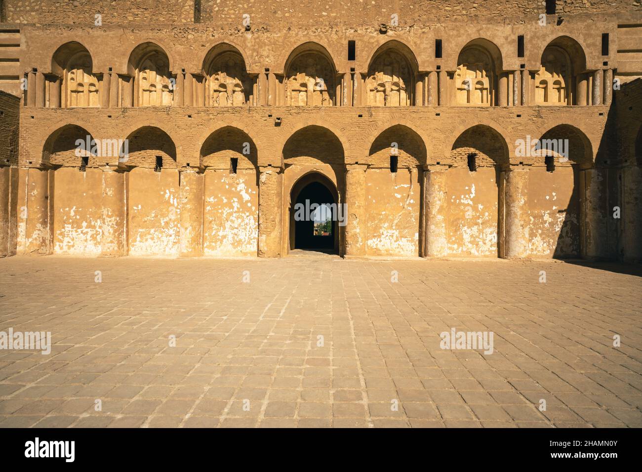 Forteresse historique d'Al-Ukhaidir près de Karbala en Irak Banque D'Images