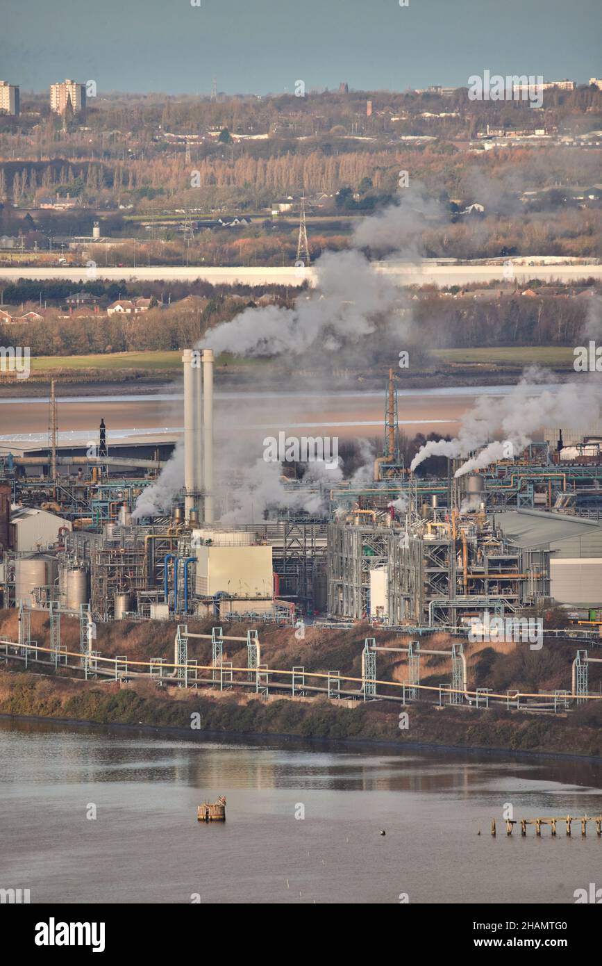 Fabricant de produits chimiques, Koura Global, Rocksavage site, Runcorn Banque D'Images