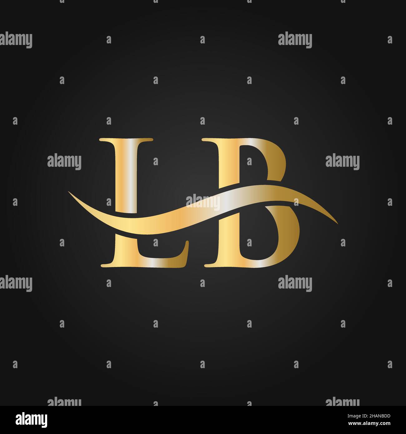 Modèle de logo Letter LB.LB, L B lettre logo Modern, Flat, minimaliste, Business, Company Sign Illustration de Vecteur