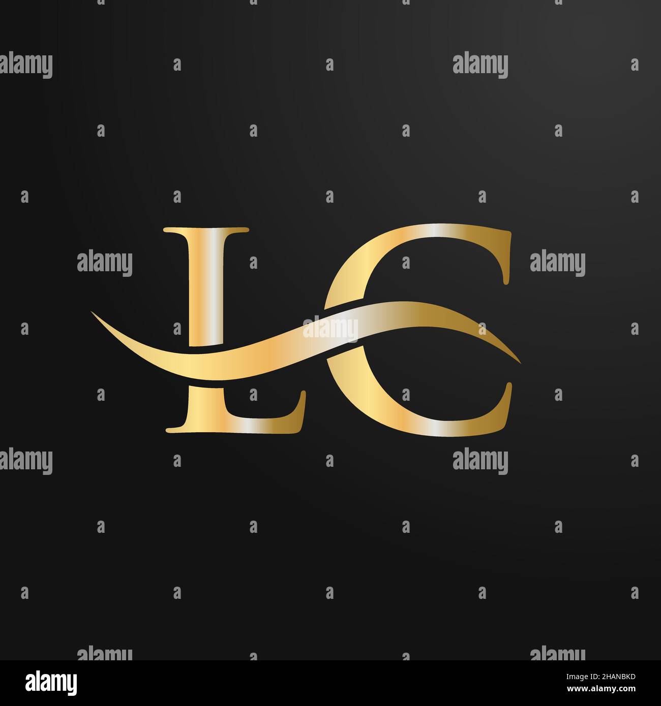 Modèle de logo lettre LC.LC, L C lettre logo Modern, Flat, minimaliste, Business, Company Sign Illustration de Vecteur