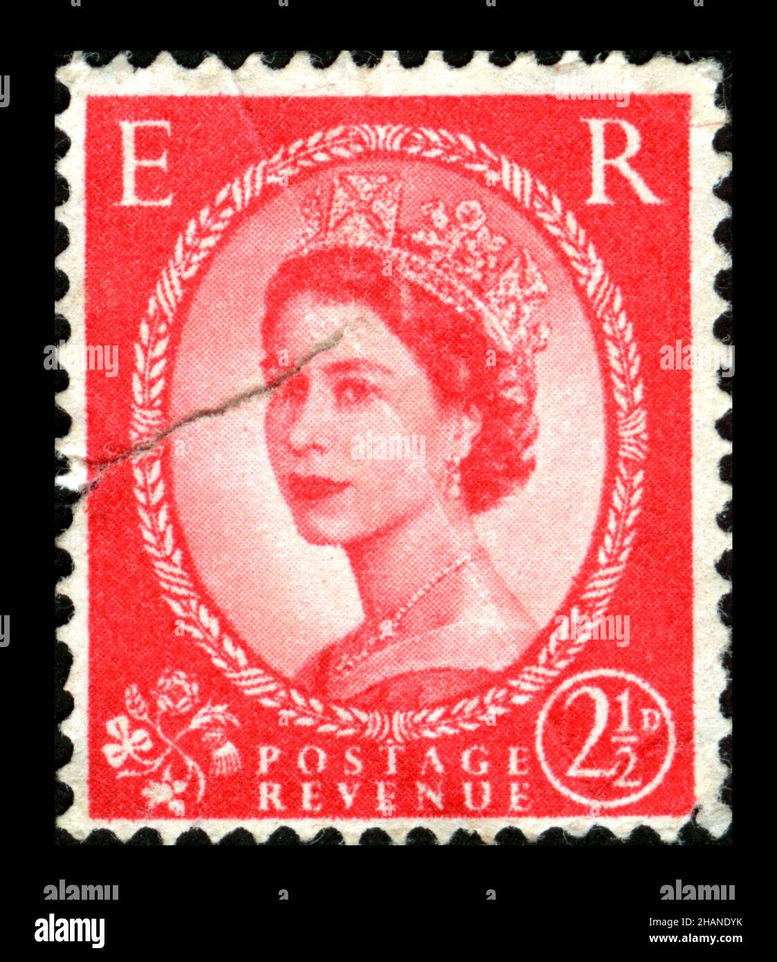 D'impression de timbres en Angleterre, Elizabeth II Photo Stock - Alamy