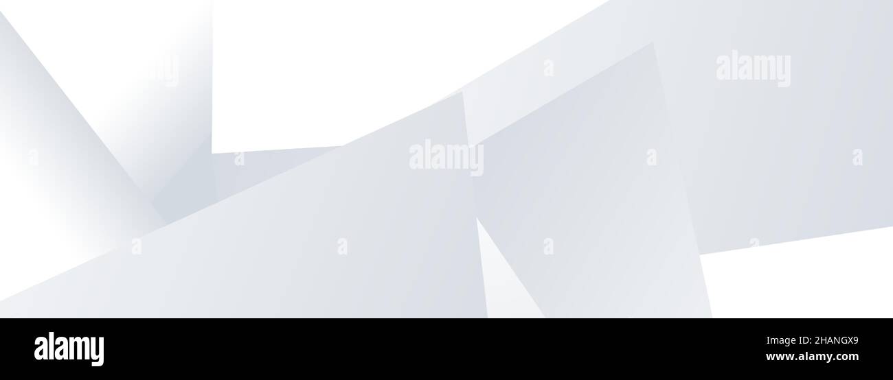 Résumé blanc design graphique présentation large fond web bannière modèle. Illustration de Vecteur