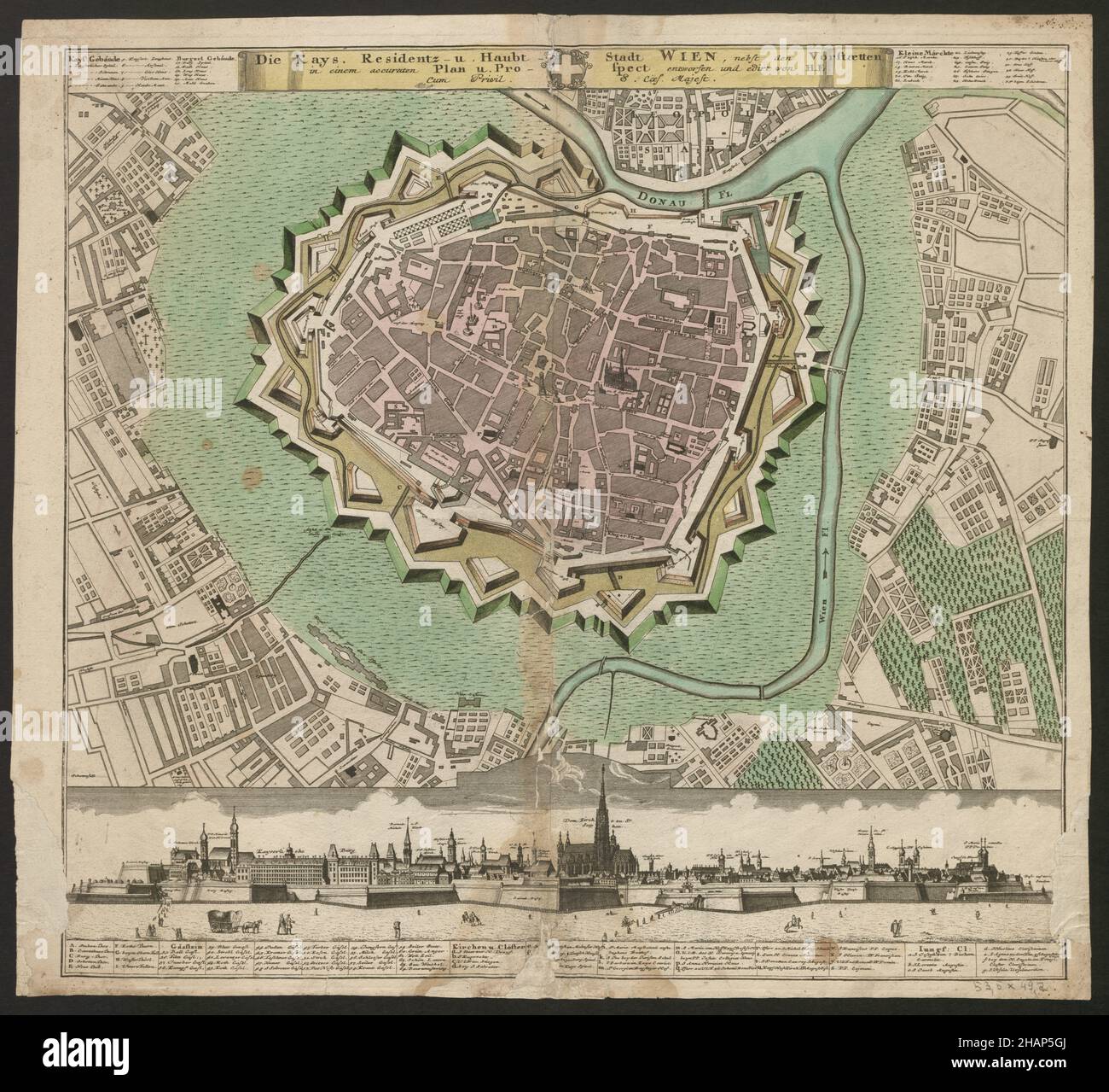 Carte de Vienne, carte de Vienne, affiche de Vienne, imprimé de Vienne, Plan de Vienne, Ville de Vienne, carte de la ville de Vienne, Plan de la ville de Vienne, carte de l'ancienne Vienne, carte de l'Autriche Banque D'Images