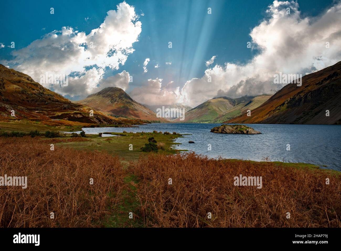 Wast Water, Wasdale, Lake District National Park, Cumbria, Angleterre.Royaume-Uni Banque D'Images
