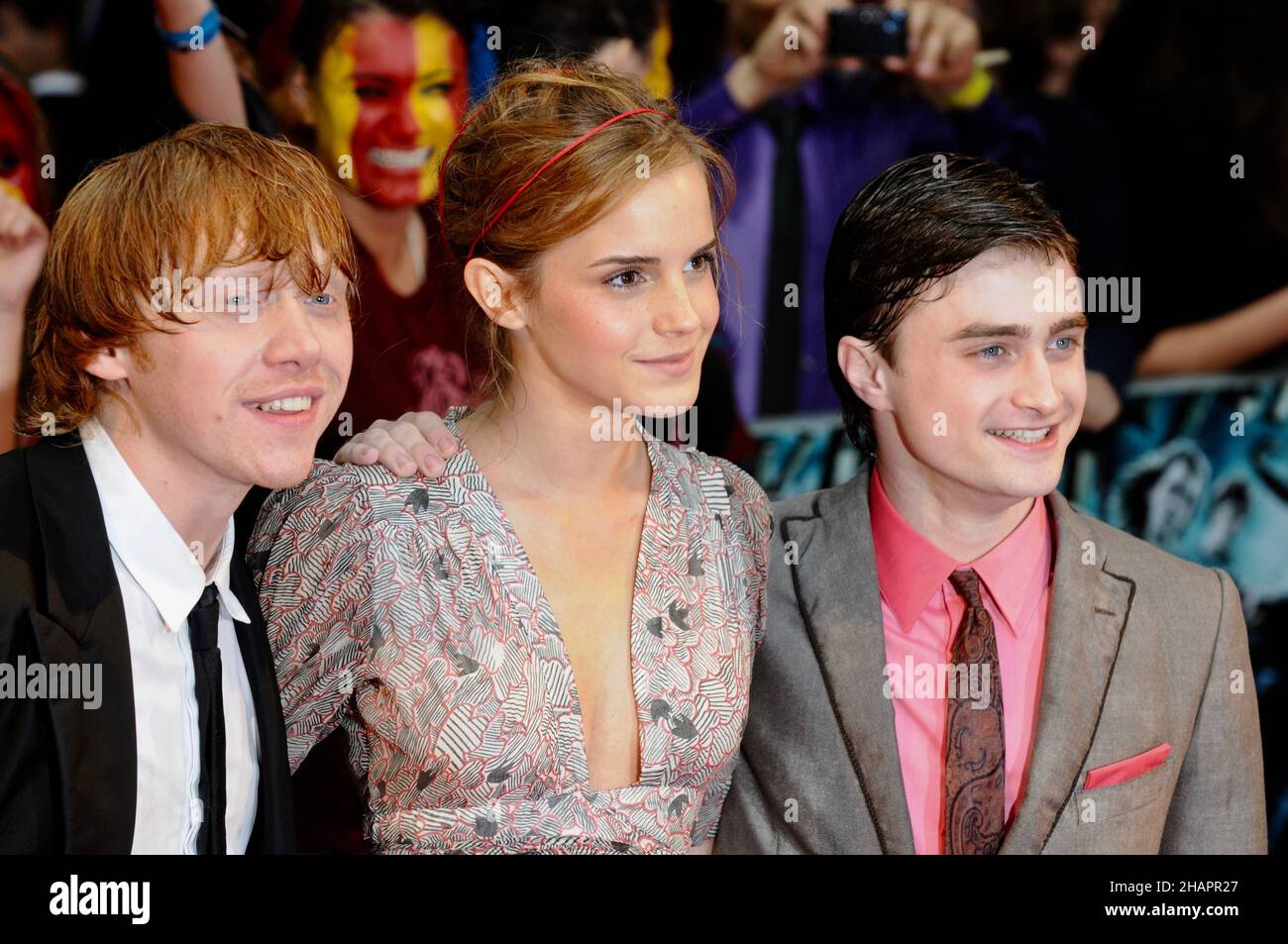 Daniel Radcliffe, Emma Watson, Rupert Grint, première mondiale de