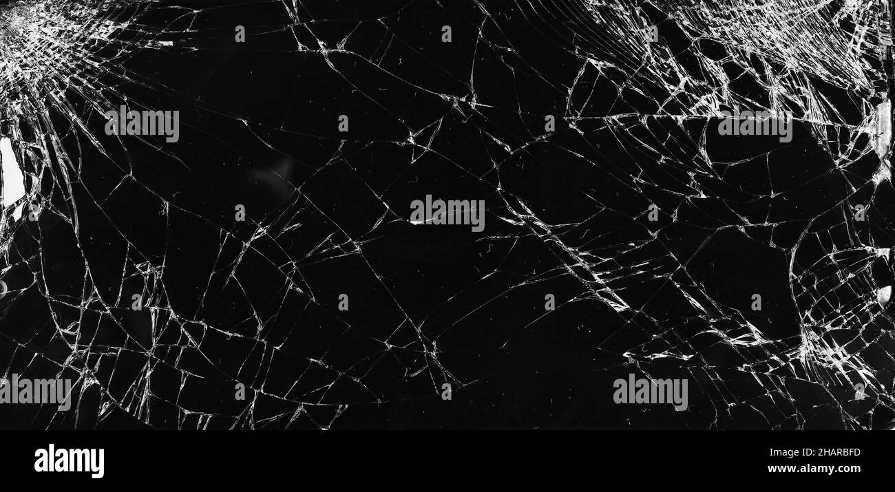 Texture de verre brisée, texture de périphérique d'écran brisée Banque D'Images