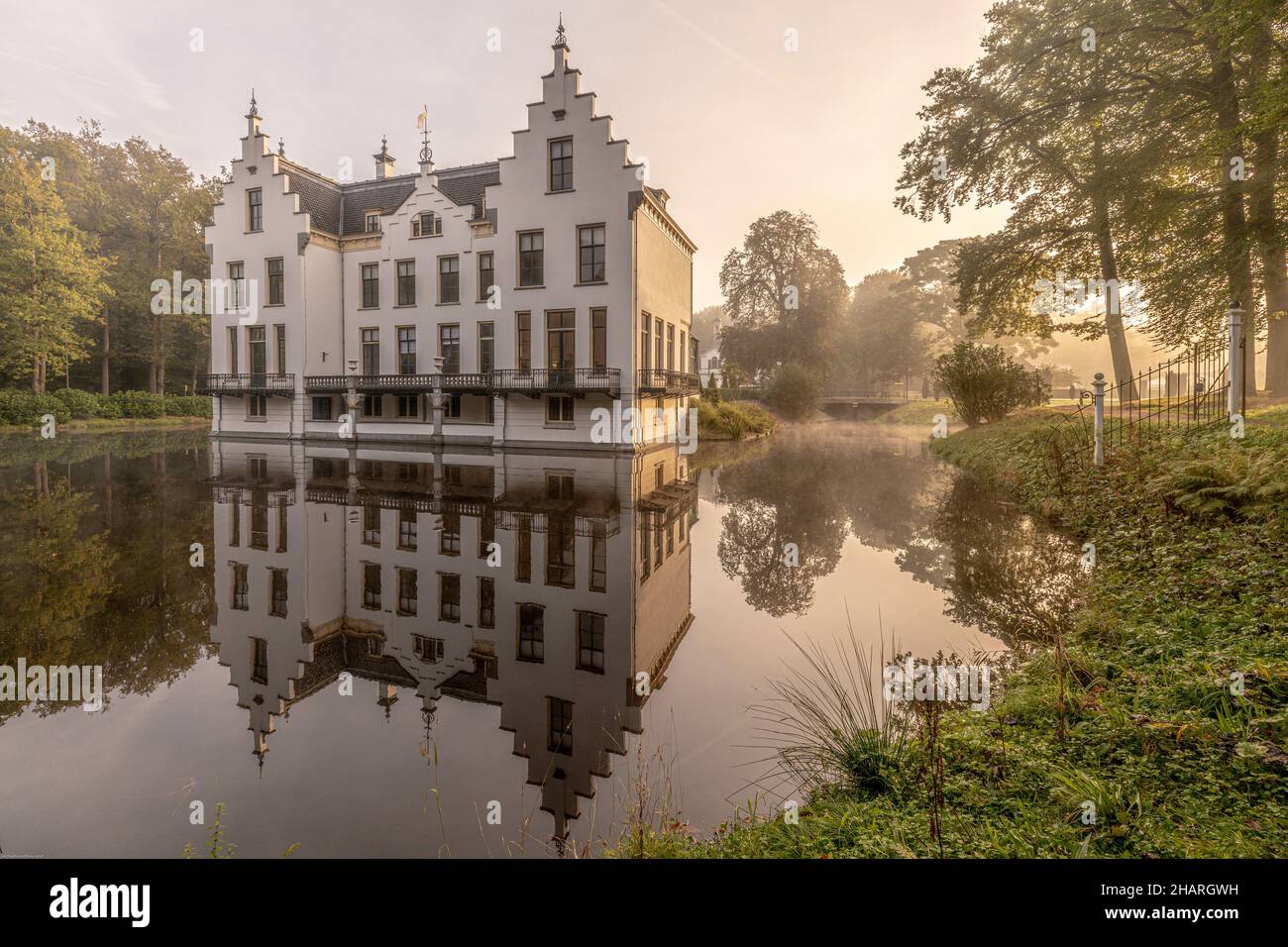 Belle photo du monument Kasteel Staverden à Ermelo, pays-Bas Banque D'Images