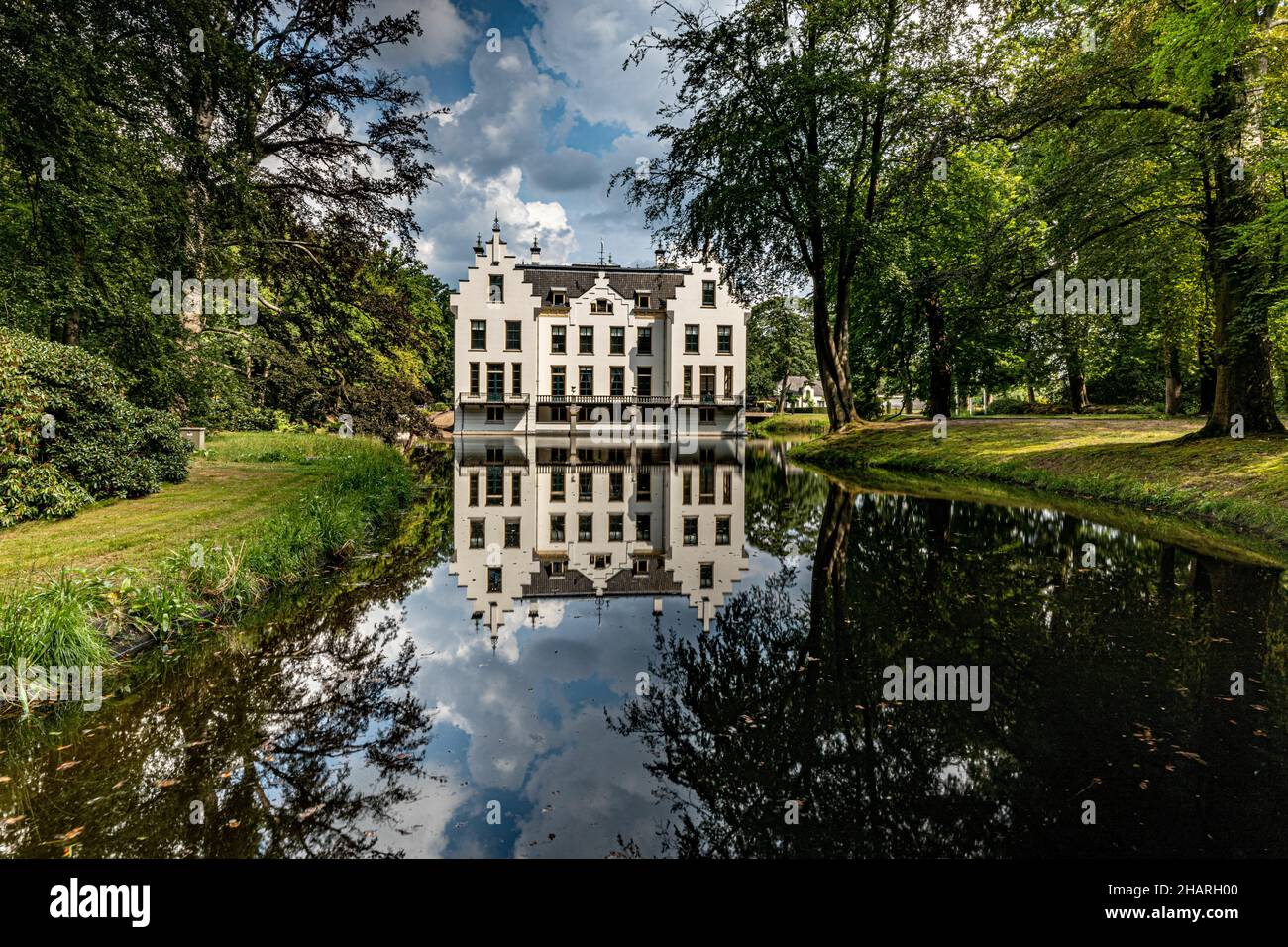 Belle photo du monument Kasteel Staverden à Ermelo, pays-Bas Banque D'Images