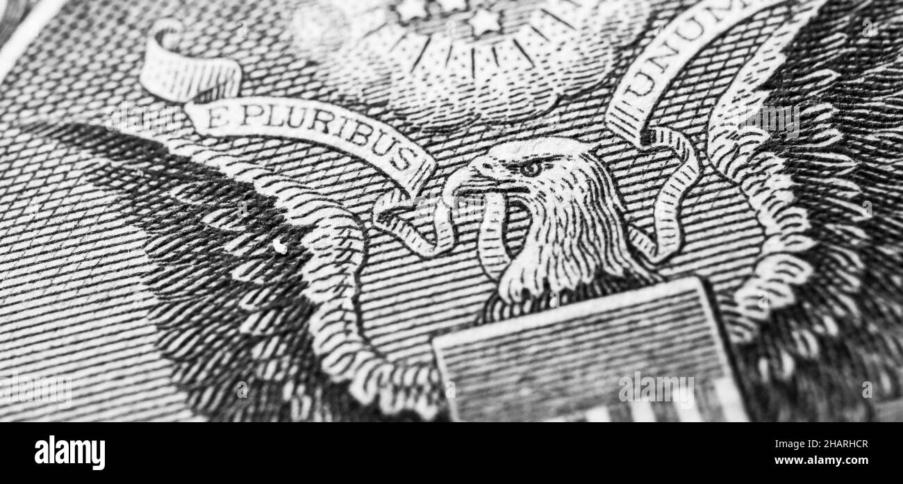 Gros plan de la devise du billet en dollars américains Banque D'Images