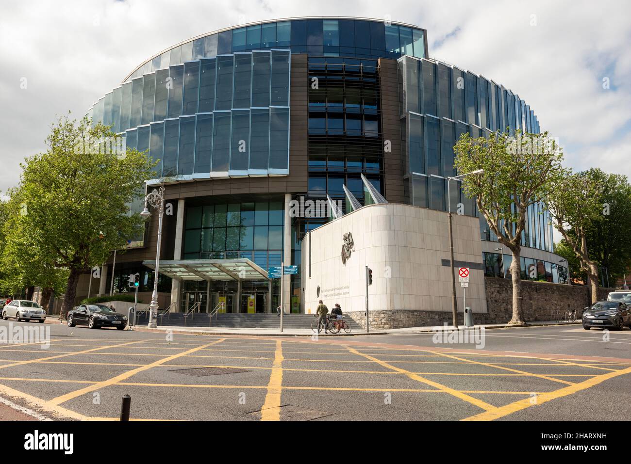 Extérieur du bâtiment des tribunaux pénaux de justice, Parkgate St, Dublin, Irlande Banque D'Images