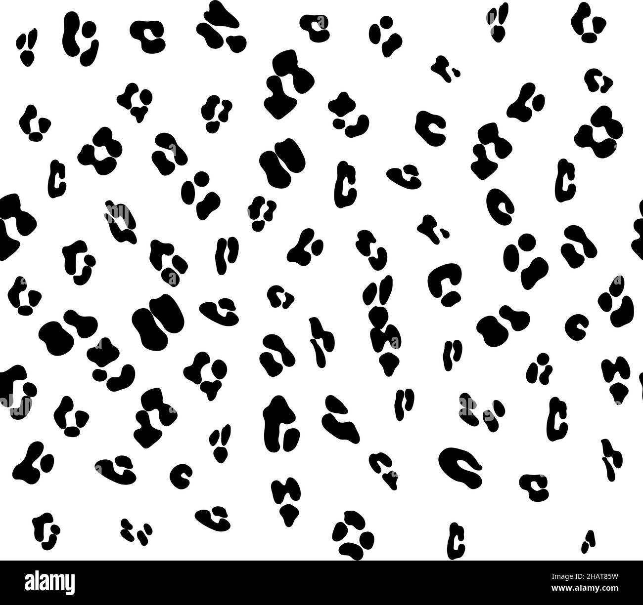 Motif noir et blanc sans coutures léopard.Motif léopard.Motif ocelot sans couture pour papier peint, papier d'emballage, textile. Illustration de Vecteur