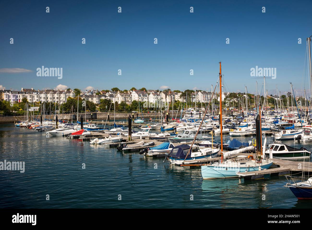 Royaume-Uni Irlande du Nord, Co Down, Bangor, Marina, bateaux amarrés Banque D'Images