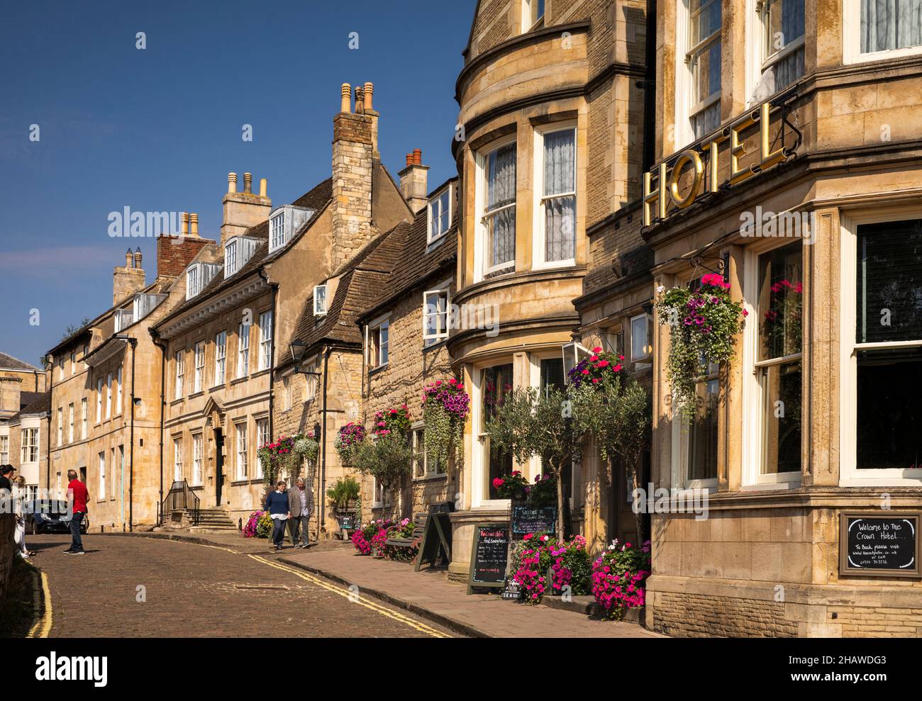 Royaume-Uni, Angleterre, Lincolnshire Stamford, All Saints place, Crown Hotel Banque D'Images