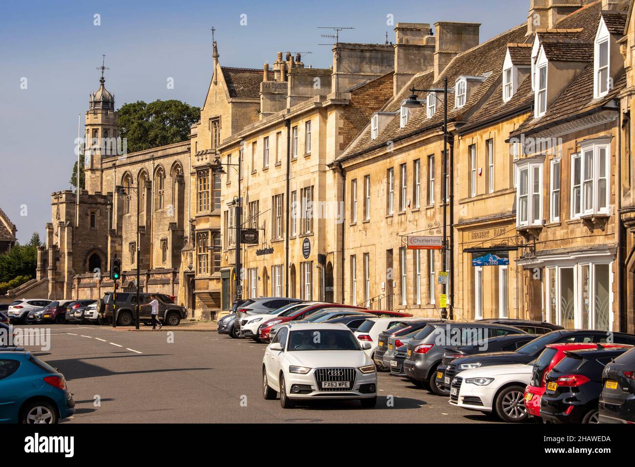 Royaume-Uni, Angleterre, Lincolnshire Stamford, Broad Street Banque D'Images