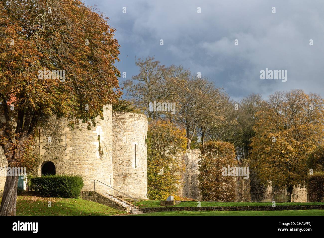 Porte Gayolle sur les remparts de Boulogne-sur-Mer Banque D'Images