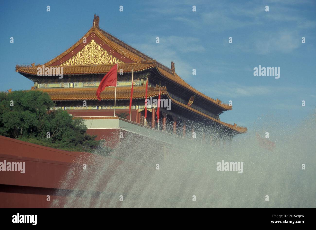 Le bâtiment avant et l'entrée de la Cité interdite et du Palais impérial sur la place Tiananmen à Beijing en Chine.Chine, Beijing, octobre 1 Banque D'Images