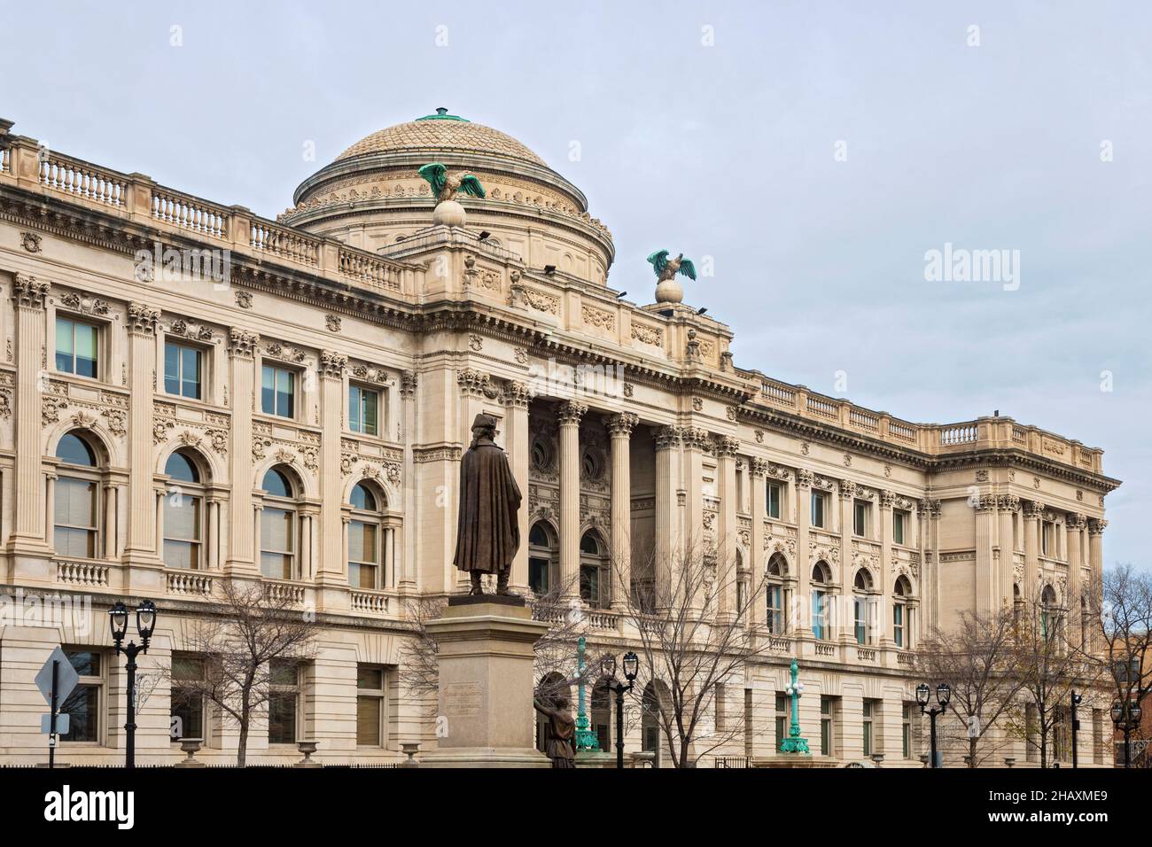 site touristique milwaukee public bibliothèque bâtiment de style renaissance architecture Banque D'Images