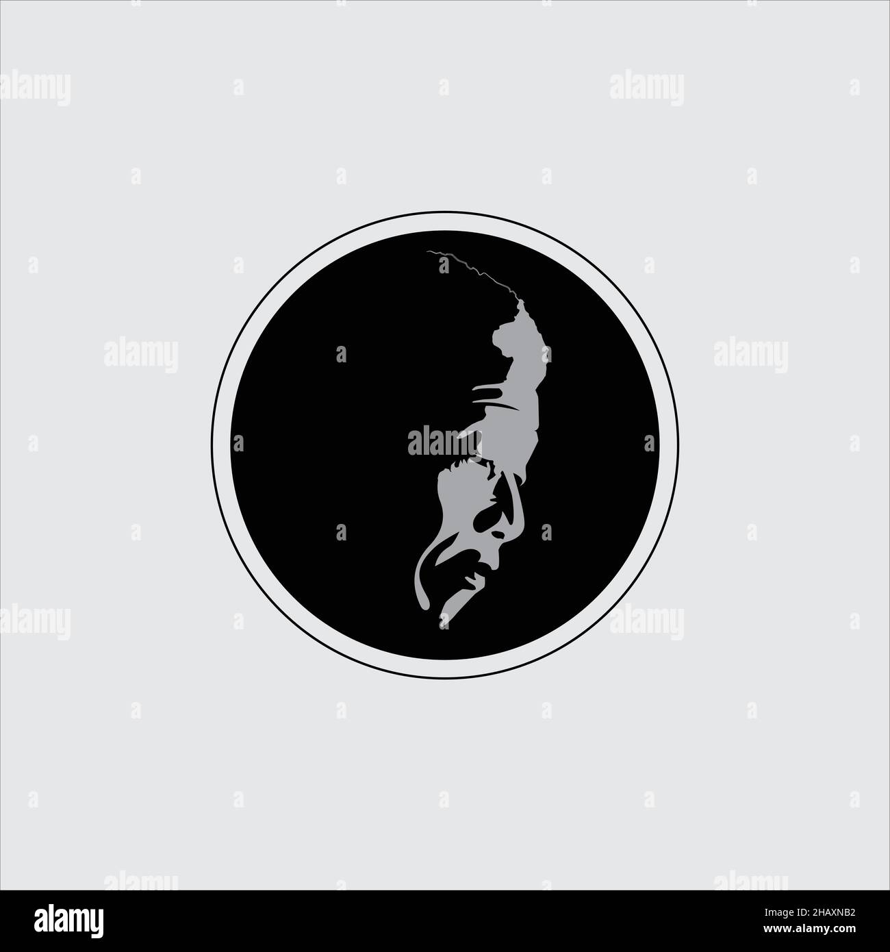 Nelson Mandela était un révolutionnaire sud-africain anti-apartheid, un leader politique et philanthrope, ancien Président de l'Afrique du Sud. Illustration de Vecteur