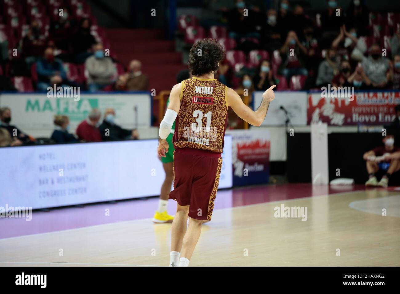 Venise, Italie.15th décembre 2021.Michele Vitali (Umana Reyer Venezia) pendant Umana Reyer Venezia contre Cedevita Olimpija Ljubljana, Championnat de basket-ball Eurocup à Venise, Italie, décembre 15 2021 crédit: Independent photo Agency/Alay Live News Banque D'Images