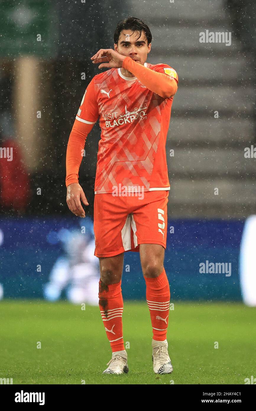 Reece James #5 de Blackpool pendant le jeu Banque D'Images