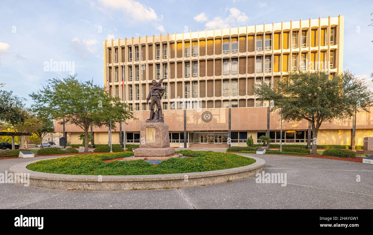 Galveston, Texas, États-Unis - 23 novembre 2021 : le palais de justice du comté de Galveston Banque D'Images