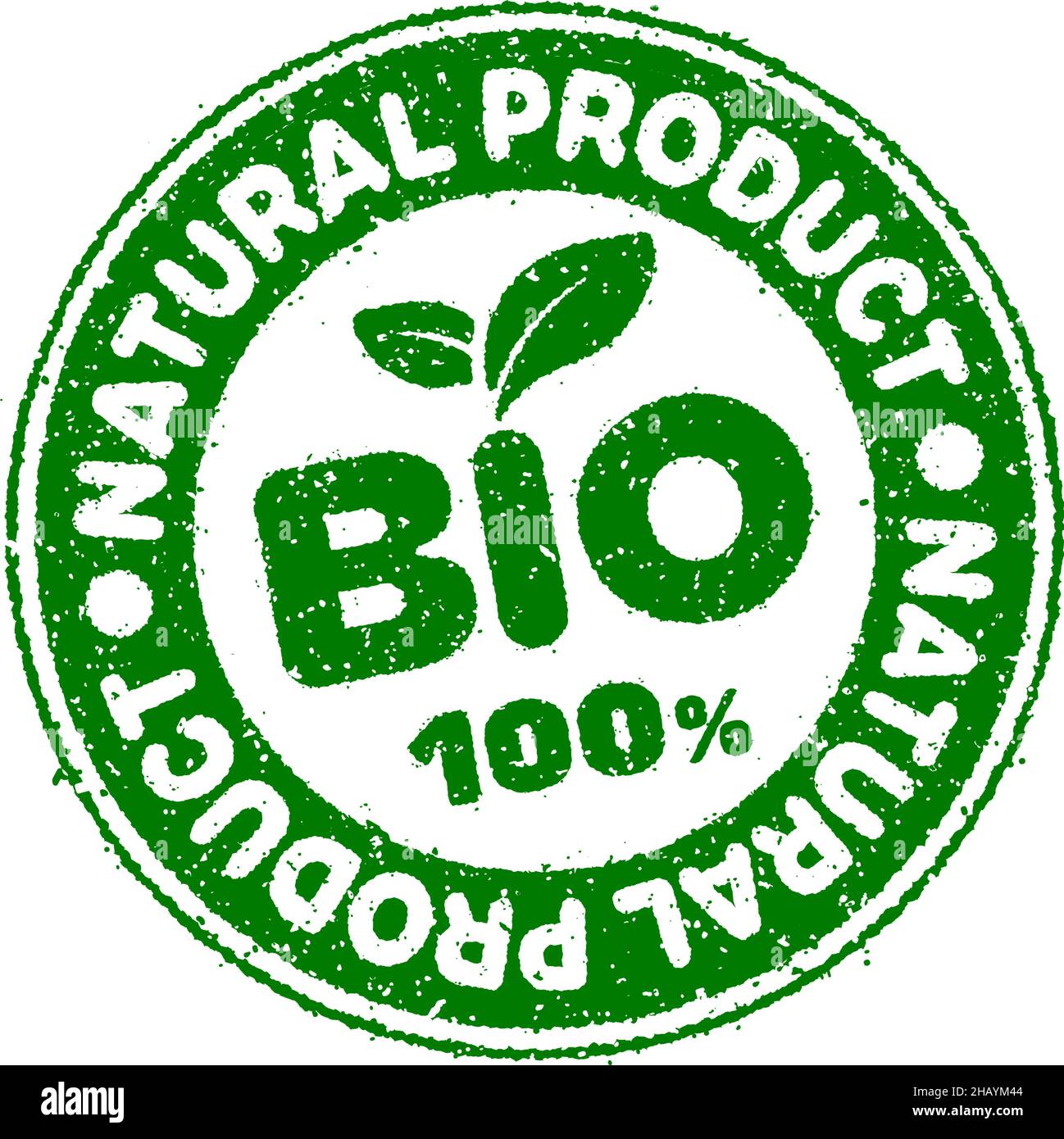 Illustration de l'étiquette de produit biologique, naturel sain et écologique Illustration de Vecteur