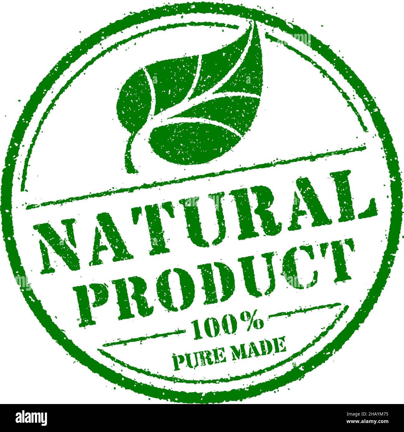 Illustration de l'étiquette de produit biologique, naturel sain et écologique Illustration de Vecteur